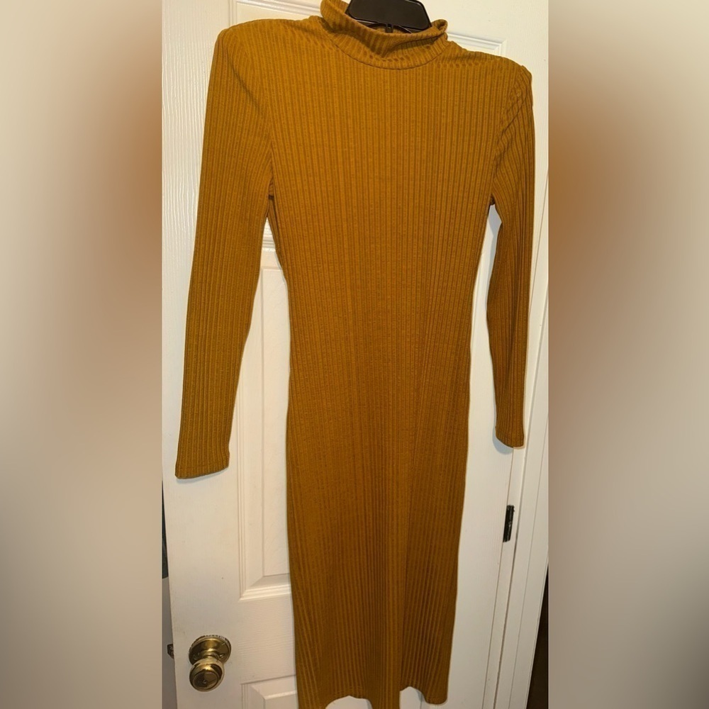 LPA Revolve Jovi Ribbed Backless Dress in Rust Fall Winter - Picture 3 of 7